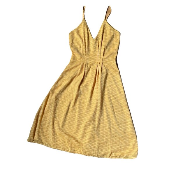 House of Harlow 1960 x Revolve Ines Dress Size XS Mustard Yellow Spaghetti Strap - Picture 6 of 8